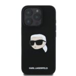Karl Lagerfeld KLHMP16XSKHPPLK iPhone16 Pro Max 6.9" black hardcase Silicone Karl Head Print - imagine 4