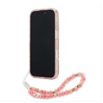 Guess GUHMP16LHCPOFPP iPhone 16 Pro 6.3" pink hardcase IML Flowers Allover Electro With Pearl - imagine 4
