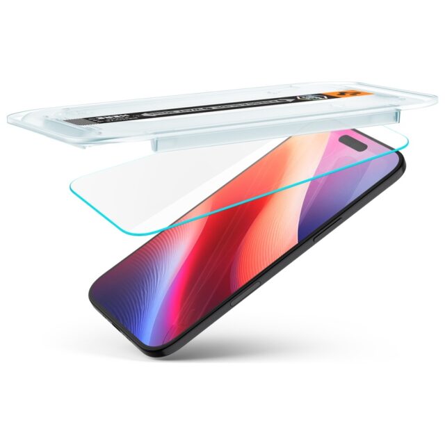 Spigen Glas.TR "EZ FIT" tempered glass for iPhone Air 2pcs clear - imagine 5