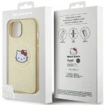 Hello Kitty HKHMP15SPGHCKD iPhone 15 /14 / 13 6.1" gold hardcase Leather Kitty Head MagSafe - imagine 8