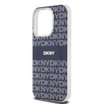 DKNY DKHMP15XHRHSEB iPhone 15 Pro Max 6.7" inch blue hardcase IML Mono & Stripe MagSafe - imagine 6