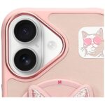 Nimmy Glasses Cool Cat MagSafe case for iPhone 16 pink - imagine 6