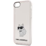 Karl Lagerfeld KLHCI8HNCHTCP iPhone 7/8/SE 2020 / SE 2022 pink hardcase Ikonik Choupette - imagine 3