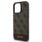Guess GUHCP16XG4GLBR iPhone 16 Pro Max 6.9" brown hardcase 4G Bottom Stripe - imagine 4