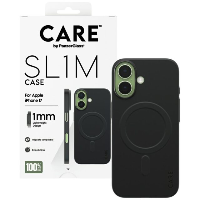 Case CARE by PanzerGlass SL1M MagSafe for iPhone 17 black - imagine 4