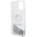Hello Kitty HKHCP15SLIKHET iPhone 15 /14 / 13 6.1" silver hardcase Liquid Glitter Charms Kit - imagine 5
