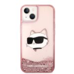 Karl Lagerfeld KLHCP14MLNCHCP iPhone 14 Plus / 15 Plus 6,7" pink hardcase Glitter Choupette He - imagine 3