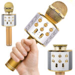 Extralink | Wireless Microphone | with Speaker, Bluetooth, Gold