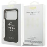 Case Guess 4G Big 4G Classic Logo for iPhone 17 Pro black silver - imagine 8