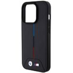 Case BMW BMHMP15L22PVTK iPhone 15 Pro 6.1" black hardcase Quilted Tricolor MagSafe - imagine 6