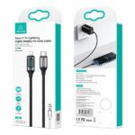 USAMS Braided Cable U78 USB-C to Lightning LED 1.2m 20W PD Fast Charge white SJ545USB02 (US-SJ) - imagine 7
