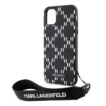 Karl Lagerfeld KLHCN61SAKLMBSK iPhone 11/ Xr  6.1" black hardcase Monogram Losange Saffiano - imagine 6