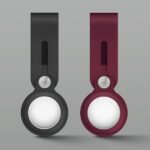 UNIQ Vencer Silicone Case for AirTag charcoal - imagine 3