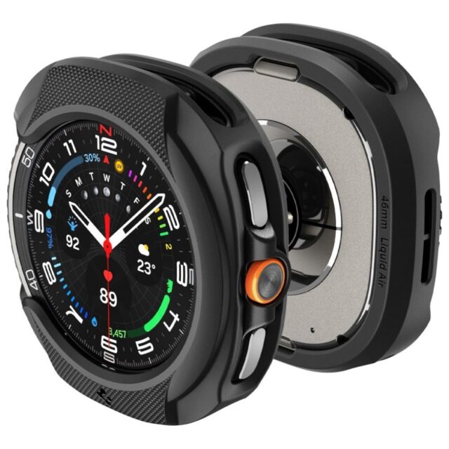 Case Spigen Liquid Air for Samsung Galaxy Watch 8 Classic 46mm black - imagine 7