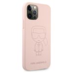 Karl Lagerfeld KLHCP12LSILTTPI iPhone 12 Pro Max 6,7" Silicone Ikonik Outline pink - imagine 4