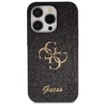 Guess GUHCP14LHG4SGK iPhone 14 Pro 6.1" black hardcase Glitter Script Big 4G - imagine 3