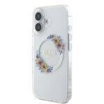 Guess GUHMP16SHFWFCT iPhone 16 6.1" transparent hardcase IML Flowers Wreath MagSafe - imagine 2