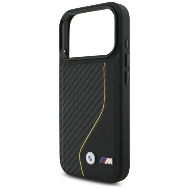 Case BMW M Carbon Line & Logo MagSafe for iPhone 17 Pro yellow - imagine 6