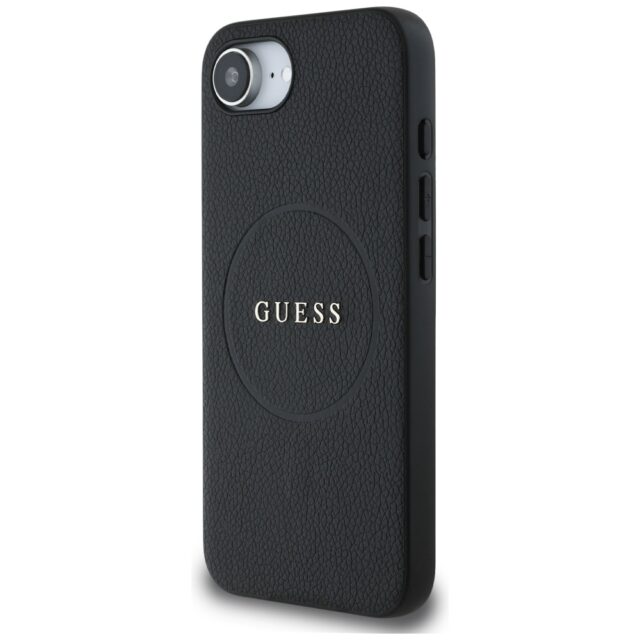 Case Guess Grained Ring MagSafe for iPhone 16e black - imagine 2