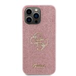 Guess GUHCP15XHG4SGP iPhone 15 Pro Max 6.7" pink hardcase Glitter Script Big 4G - imagine 3