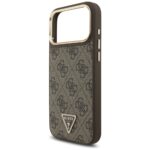 Case Guess 4G Triangle Logo MagSafe for iPhone 17 Pro Max brown gold - imagine 6