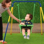 Black Forest Frame Swing, Bucket Swing for Small Children 116x140x123cm - imagine 3