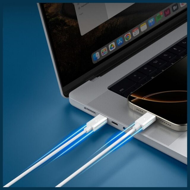 Spigen EB6020CC Essential USB-C Cable 60W 1m white - imagine 6