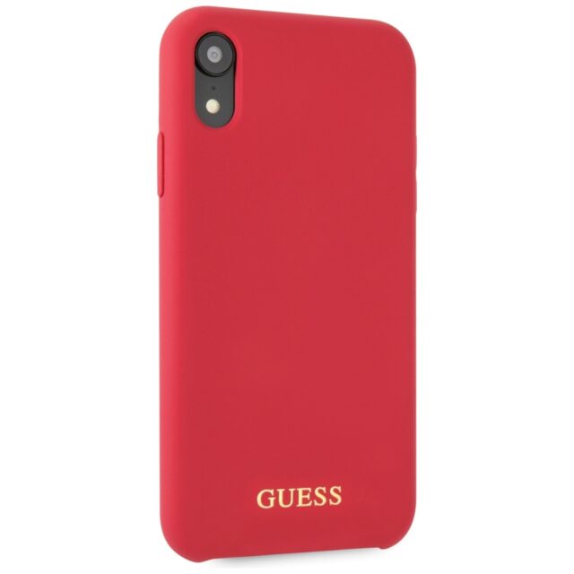 Guess GUHCI61LSGLRE iPhone Xr red hard case Silicone - imagine 5