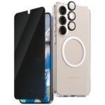 CARE by PanzerGlass Flagship 3in1 Case + Privacy Glass + Lens for Samsung Galaxy S25+ - imagine 2