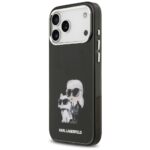 Karl Lagerfeld IML Aquarelle Karl & Choupette & Logo MagSafe Case for iPhone 17 Pro Black - imagine 2