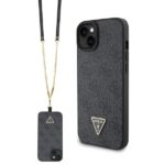 Guess GUHCP15MP4TDSCPK iPhone 15 Plus / 14 Plus 6.7" black hardcase Crossbody 4G Metal Logo
