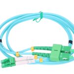 Extralink SC/APC-LC/APC | Patchcord | Multi Mode, OM3, Duplex, 3mm, 5m