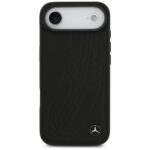 Mercedes Leather Large Laurel Leave MagSafe Case for iPhone Air Black - imagine 3
