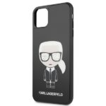 Karl Lagerfeld KLHCN65DLFKBK iPhone 11Pro Max black hard case Iconic Karl Glitter - imagine 3