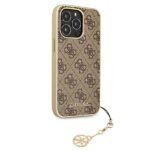 Guess GUHCP13LGF4GBR iPhone 13 Pro /  13 6,1" brown hardcase 4G Charms Collection - imagine 4