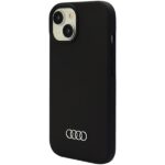 Audi Silicone Case iPhone 15 Plus / 14 Plus 6.7" black hardcase AU-LSRIP15M-Q3/D1-BK - imagine 3