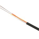 Extralink 24F | Fiber optic cable | 1.3kN FRP, 24J G652D, aerial, flat, 2km