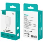 Wall charger USAMS T69 2.1A USB-A white - imagine 5