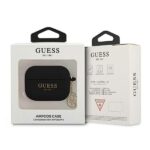 Guess GUAPLSC4EK AirPods Pro cover black Silicone Charm 4G Collection - imagine 3