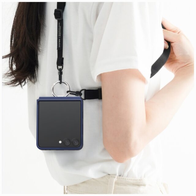 Case Araree Aero Flex R East-Grip Ring for Samsung Galaxy Z Flip7 navy - imagine 7