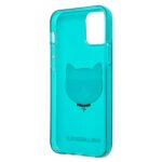 Karl Lagerfeld KLHCP12LCHTRB iPhone 12 Pro Max 6,7" blue hardcase Glitter Choupette Fluo - imagine 7
