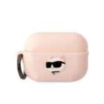 Karl Lagerfeld KLAP2RUNCHP AirPods Pro 2(2022/2023) cover pink Silicone Choupette Head 3D