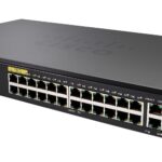 Cisco SF350-24MP | Switch | 24x 100Mb/s Max PoE, 375W, 2x Combo(RJ45/SFP) + 2x SFP, Managed