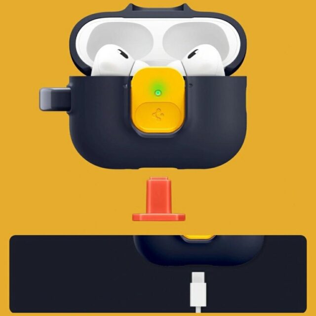 pigen Nano Pop Case for Apple AirPods Pro 3 navy blue - imagine 4