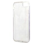 Guess GUHCI8LFLSU iPhone SE 2022 / SE2020 / 7 / 8 purple hardcase Flower Liquid Glitter - imagine 7