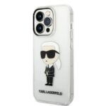 Karl Lagerfeld KLHCP14XHNIKTCT iPhone 14 Pro Max 6,7" transparent hardcase Ikonik Karl Lagerfeld - imagine 2