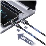 Cable USAMS Sufeng Series US-SJ673 66W 6A Fast Charging USB-C to USB-A 1.2m tarnish - imagine 8