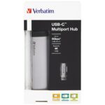 Verbatim USB-C Hub Adapter - USB-C/2xUSB-A 3.0/HDMI aluminum 49140 - imagine 4