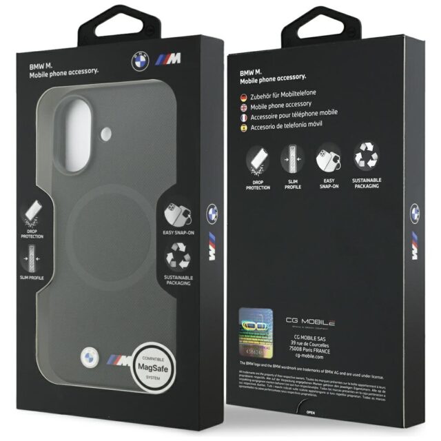 BMW M FW Metal Logo MagSafe Case for iPhone 17 Black - imagine 8