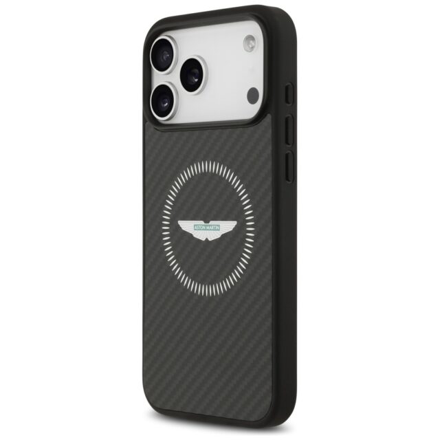 Case Aston Martin HC Kevlar Counter      Design MagSafe for iPhone 17 Pro Max black - imagine 2